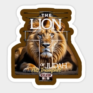 the Lion of Judah Has Triumphed Sticker